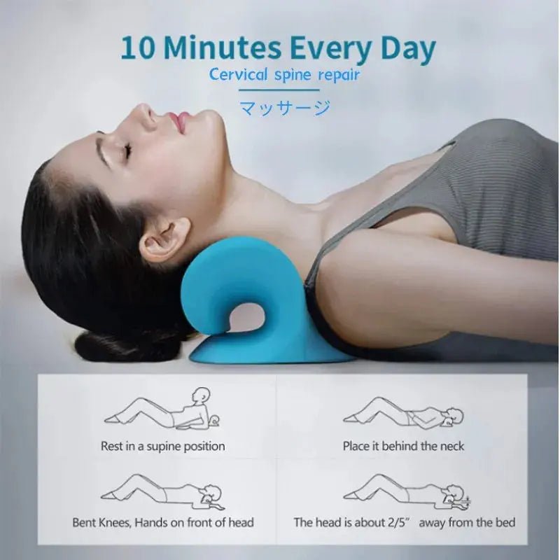 Experience Blissful Neck Relief with MIPHESLY's Innovative Cervical Massage Pillow! 🌟🧘♀️ - Glowiva