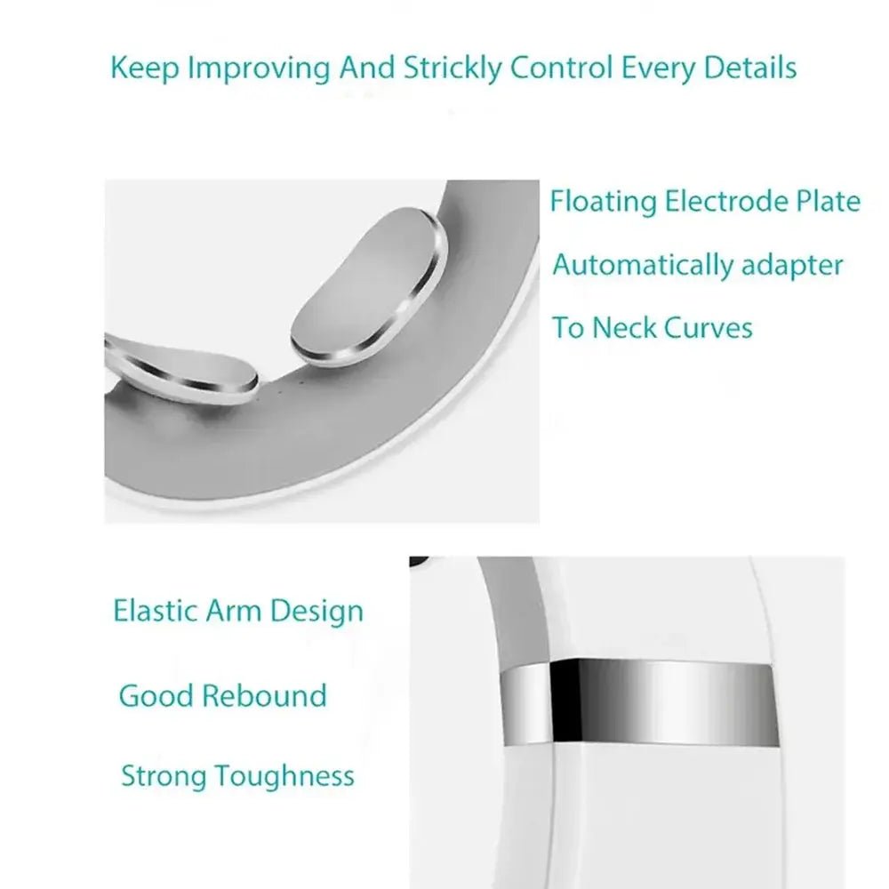 Cervical Massager: Portable Mini Neck and Shoulder Deep Tissue Massager with Soothing Warm Pressing Function - Glowiva
