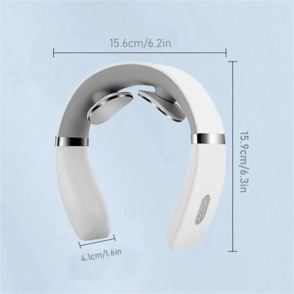 Cervical Massager: Portable Mini Neck and Shoulder Deep Tissue Massager with Soothing Warm Pressing Function - Glowiva