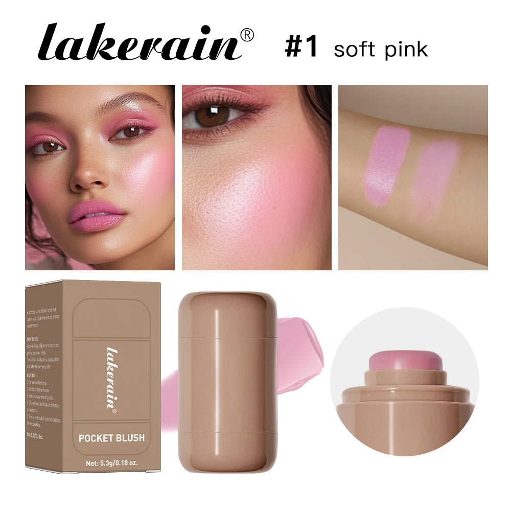 Glow Up with Lakerain! 🌟 3 - in - 1 Cheek & Lip Tinted Moisturizer for That Effortless Radiance 💖 Waterproof & Silky Smooth for a Flawless Matte Finish! MakeupMagic BeautyEssentials - Glowiva