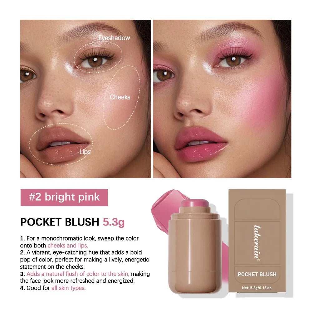 Glow Up with Lakerain! 🌟 3 - in - 1 Cheek & Lip Tinted Moisturizer for That Effortless Radiance 💖 Waterproof & Silky Smooth for a Flawless Matte Finish! MakeupMagic BeautyEssentials - Glowiva